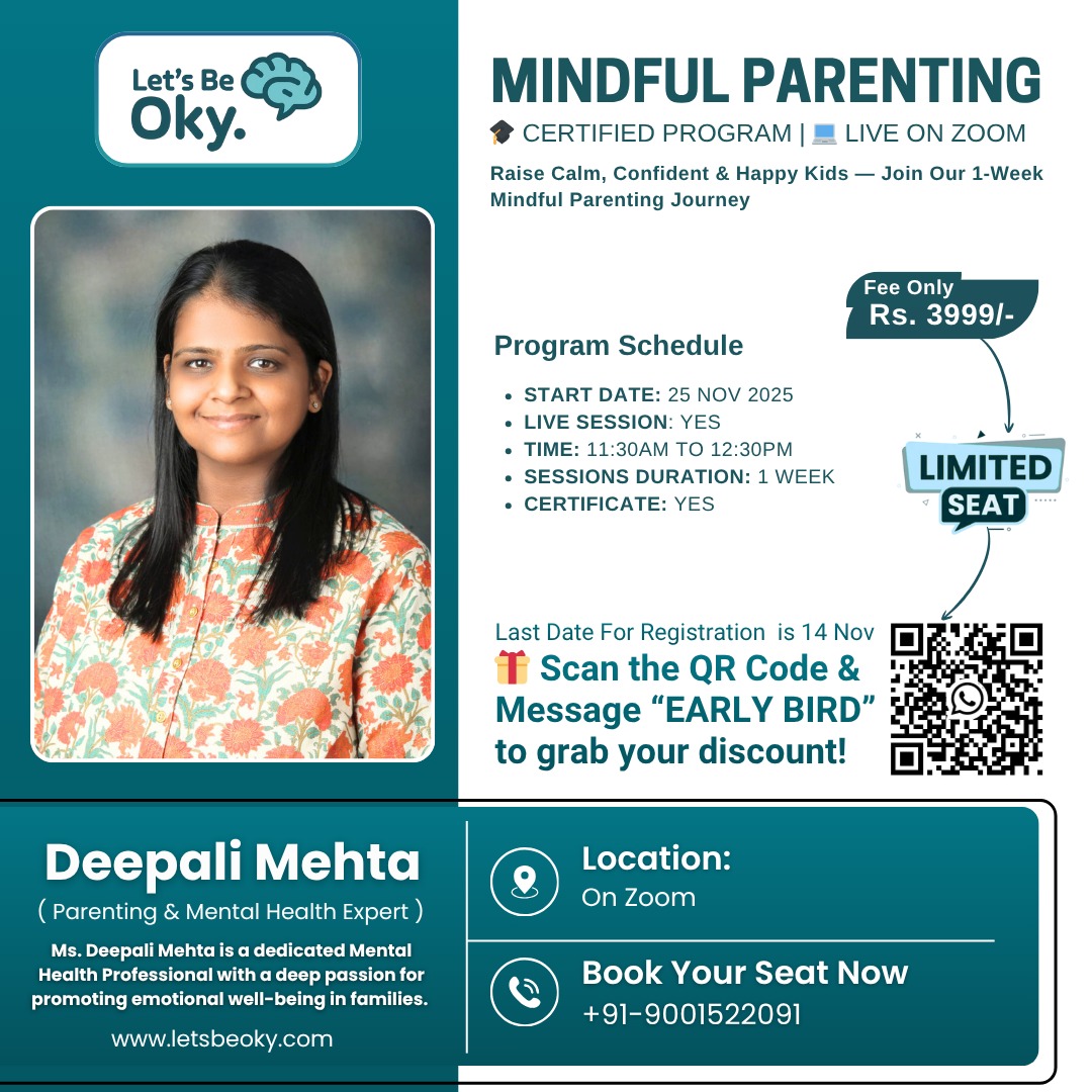 Mindful Parenting Certified Training | 1-Week Online Program by Let’s Be Oky