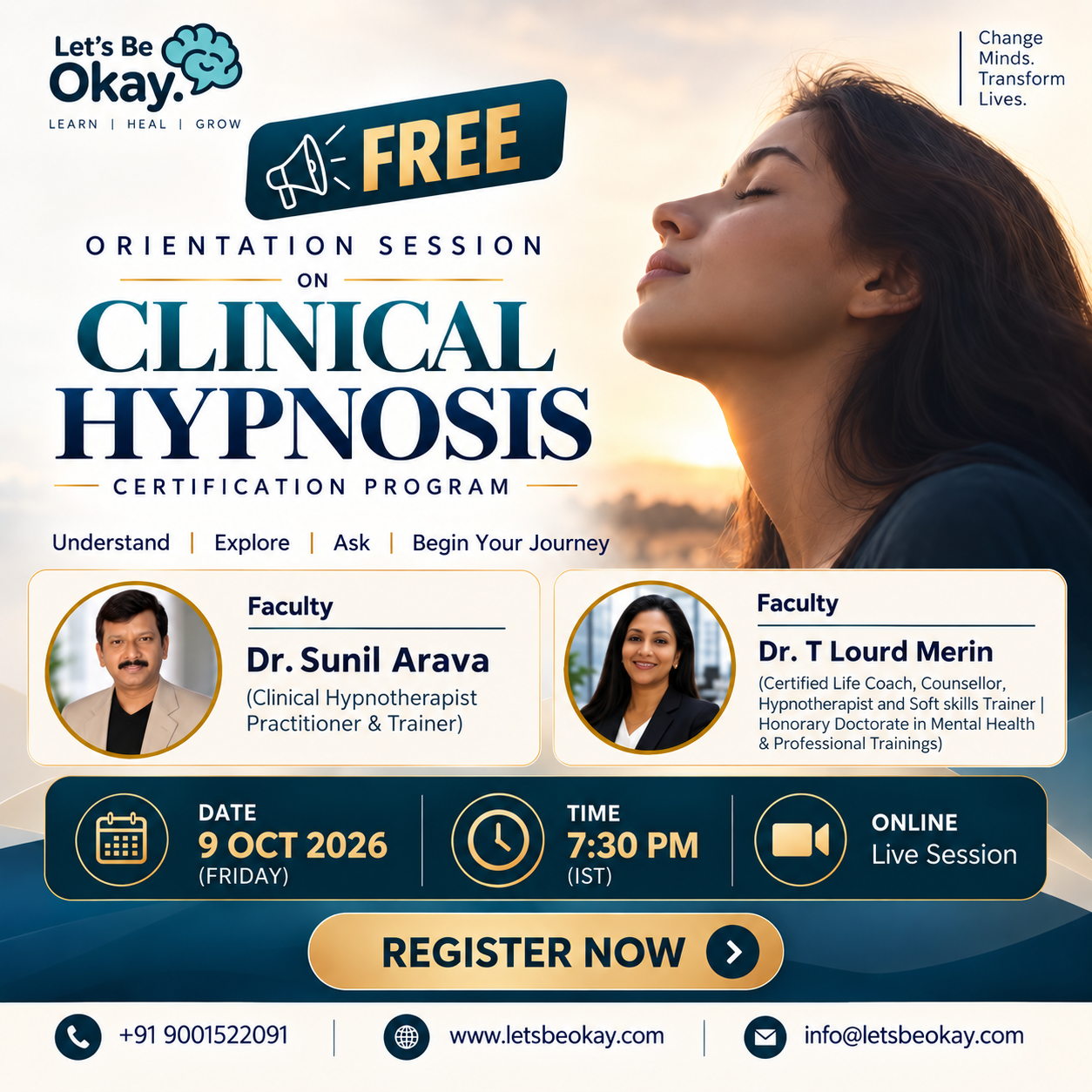 FREE Orientation Session on Clinical Hypnosis